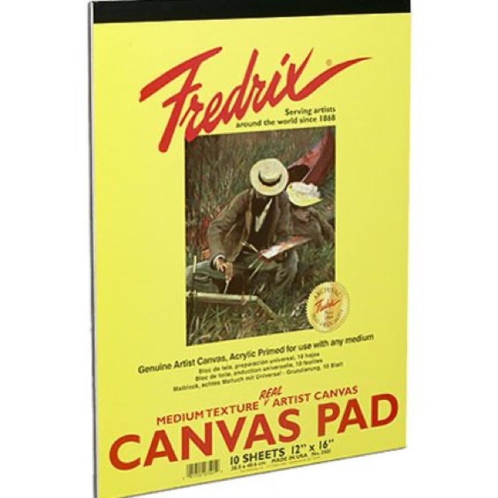 Fredric canvas pad 16x20” 10sheets,  Acrylic primed